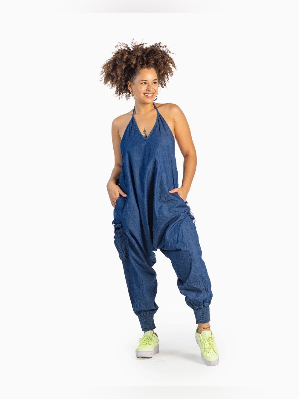 BUDDHA PANTS JEAN HAREM JUMSUIT SIZE M